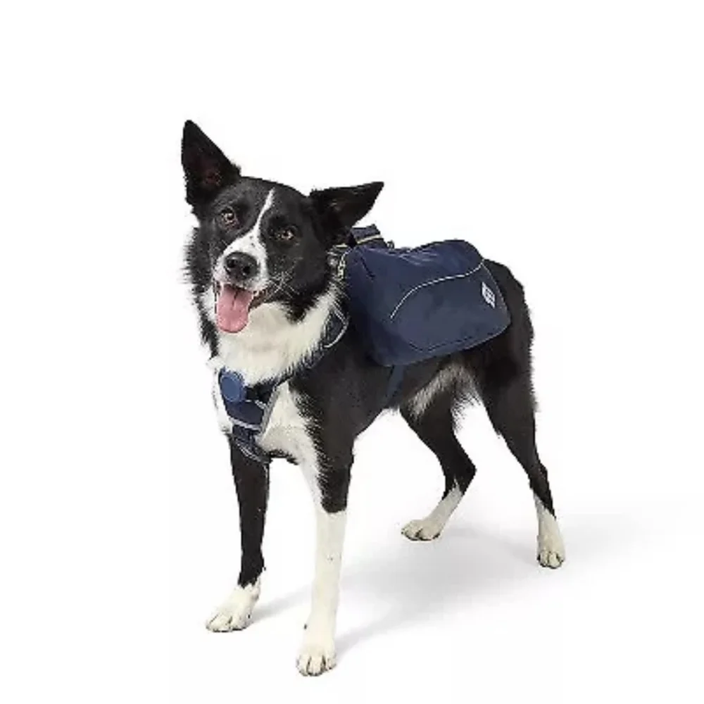 Dog Backpack Harness - Dark Blue - The Cuddle Collab